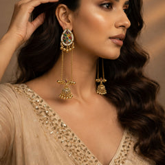Kashmiri Gulnaar Heritage Earrings