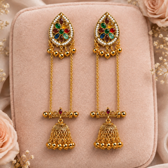 Kashmiri Gulnaar Heritage Earrings