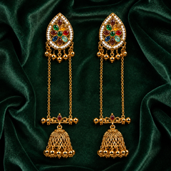 Kashmiri Gulnaar Heritage Earrings