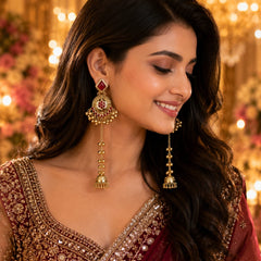 Noor-e-Kashmir Ruby Earrings