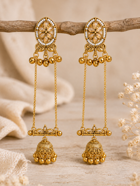 Shalimar Sage Kashmiri Earrings