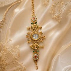 Rajsi Floral Kundan Heritage Jewellery Watch