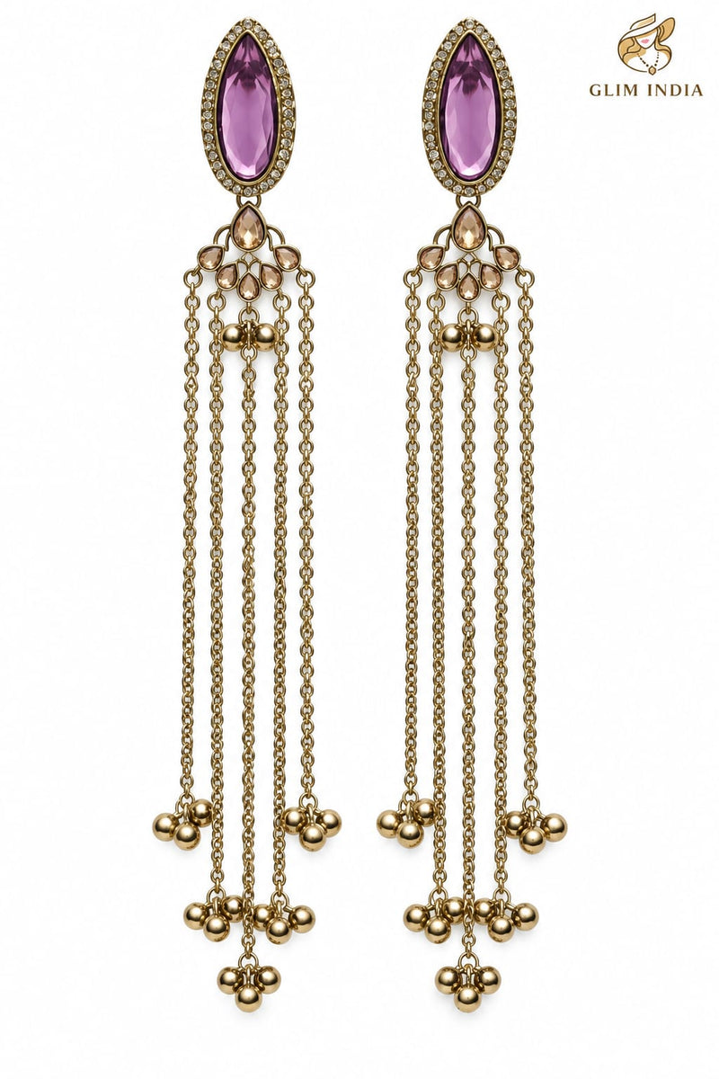 Kashmiri Emerald Jhumka Luxe Earrings