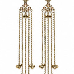 Kashmiri Emerald Jhumka Luxe Earrings