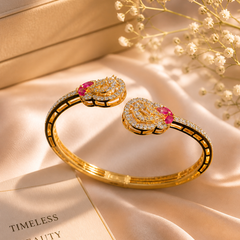 Pink Stone & Zircon Accents for Women