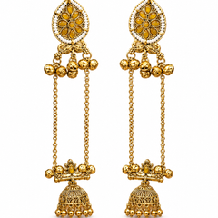 Kashmiri Gulnaar Heritage Earrings