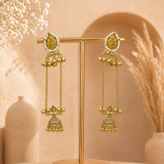 Kashmiri Gulnaar Heritage Earrings