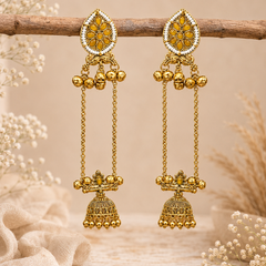 Kashmiri Gulnaar Heritage Earrings