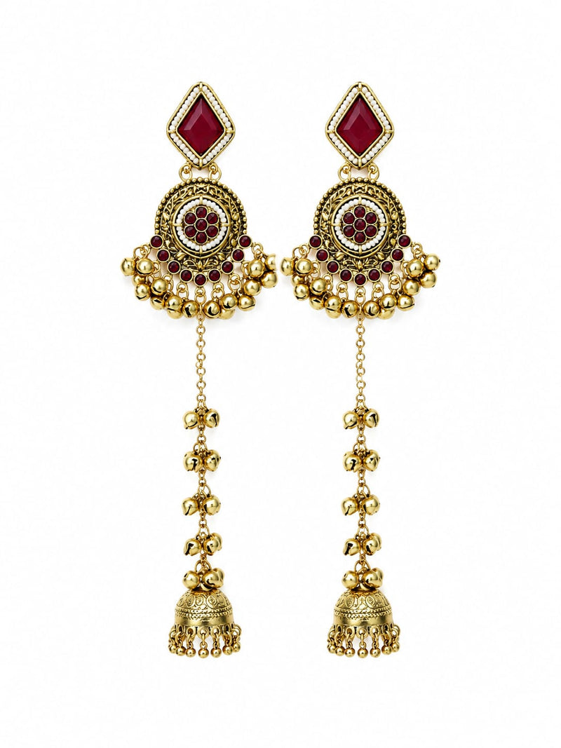 Noor-e-Kashmir Ruby Earrings
