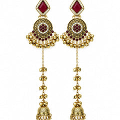Noor-e-Kashmir Ruby Earrings