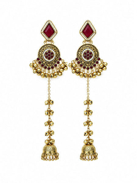 Noor-e-Kashmir Ruby Earrings