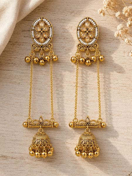 Shalimar Sage Kashmiri Earrings