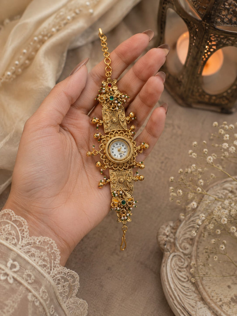 Rajwada Pearl Charm Watch