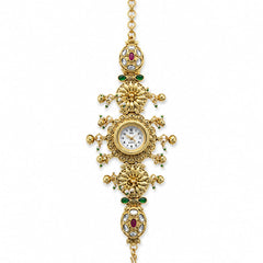 Rajsi Floral Kundan Heritage Jewellery Watch