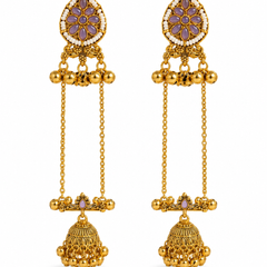 Kashmiri Gulnaar Heritage Earrings