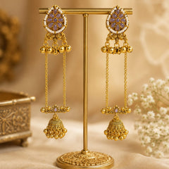 Kashmiri Gulnaar Heritage Earrings