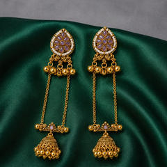 Kashmiri Gulnaar Heritage Earrings