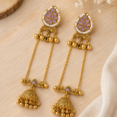 Kashmiri Gulnaar Heritage Earrings