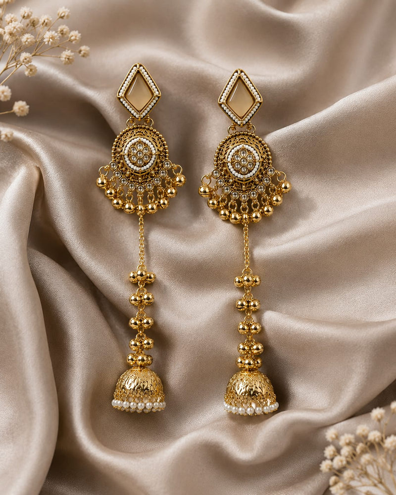 Noor-e-Kashmir Ruby Earrings
