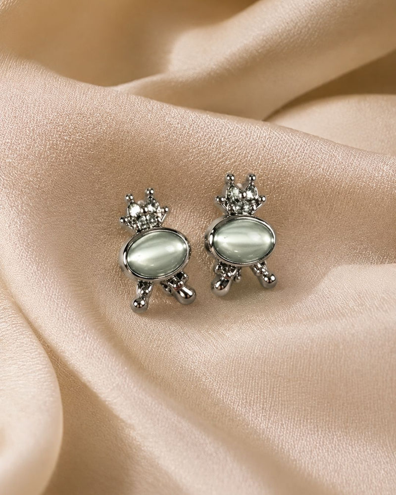 Gold Floral Stud Earrings with Pearl Drop | Earrings for Women