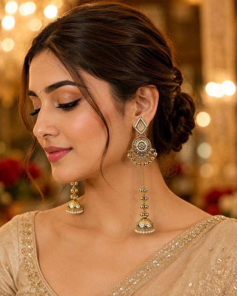 Noor-e-Kashmir Ruby Earrings