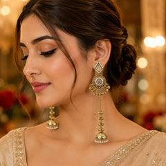 Noor-e-Kashmir Ruby Earrings