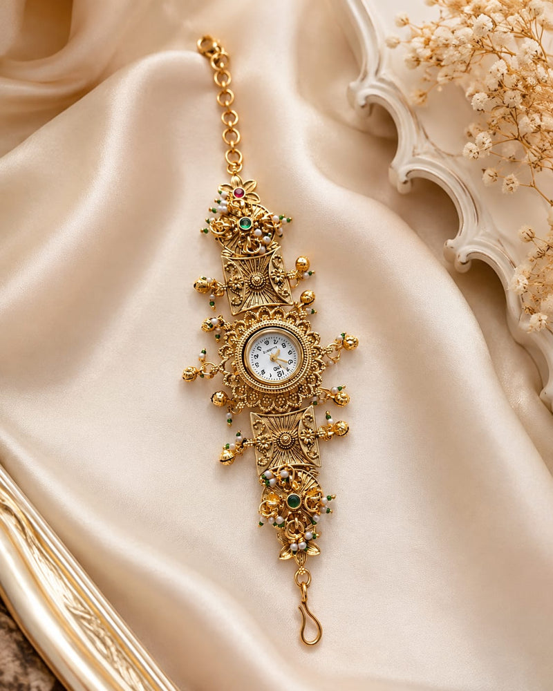 Rajwada Pearl Charm Watch
