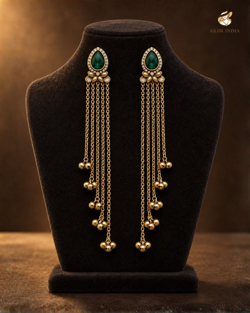 Kashmir Gulnaar Cascade Earrings