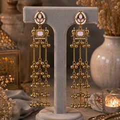 Kashmiri Zoon Bell Cascade Earrings