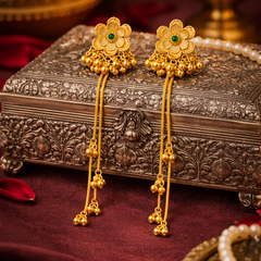 Traditional Floral Jhumka Earrings