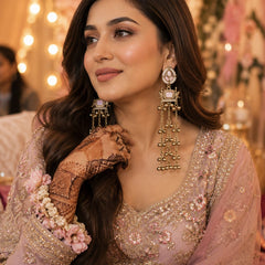 Kashmiri Zoon Bell Cascade Earrings