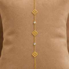 Golden Clover Sparkle Bracelet