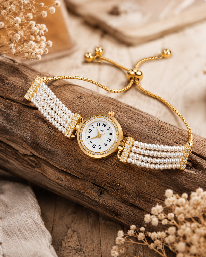 Luna Pearl Elegance Bracelet Watch