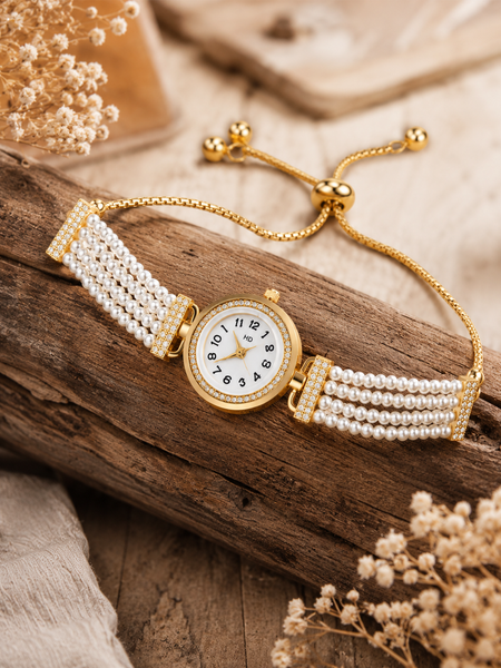 Luna Pearl Elegance Bracelet Watch