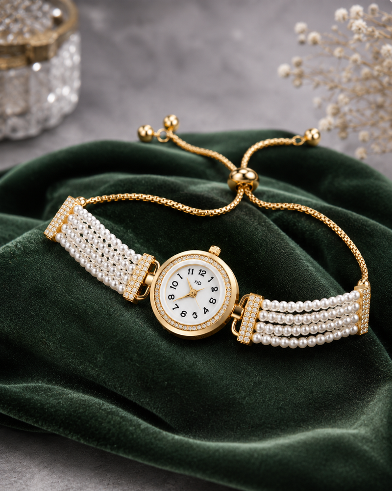 Luna Pearl Elegance Bracelet Watch