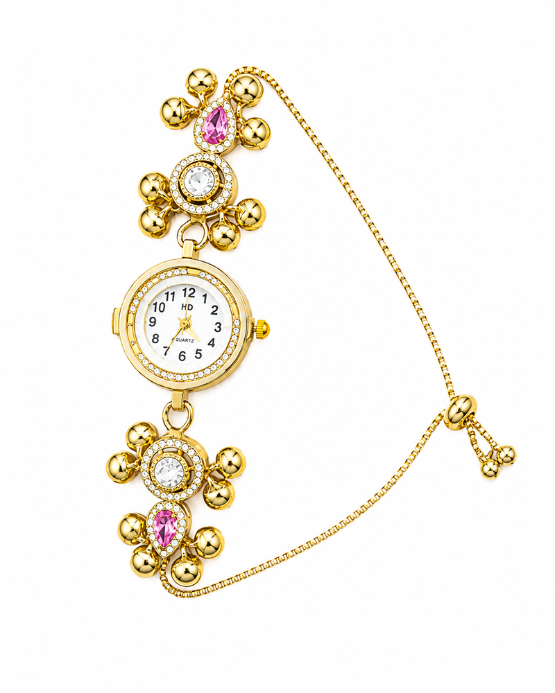 Royal Blossom Gold Bracelet Watch