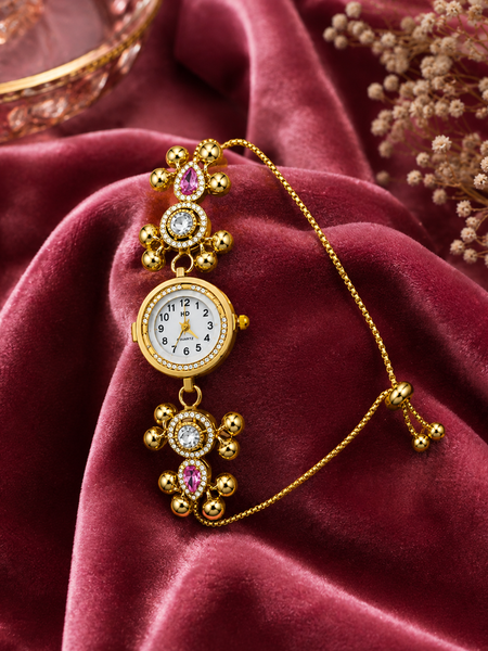 Royal Blossom Gold Bracelet Watch