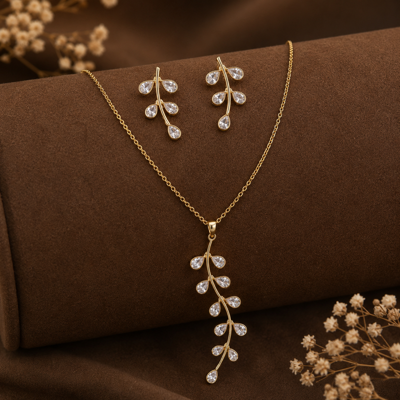 Golden Willow Crystal Set