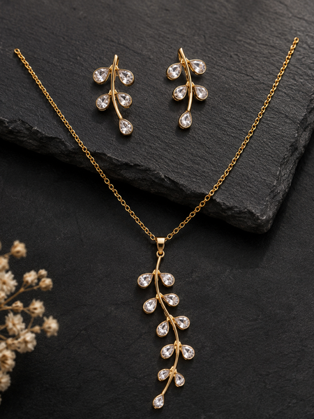 Golden Willow Crystal Set