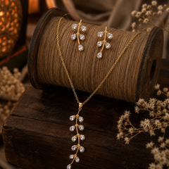 Golden Willow Crystal Set