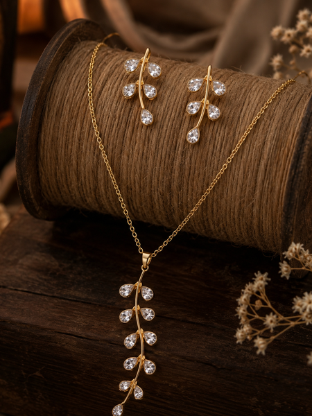 Golden Willow Crystal Set