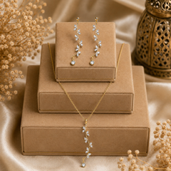 Golden Ivy Crystal Cascade Set