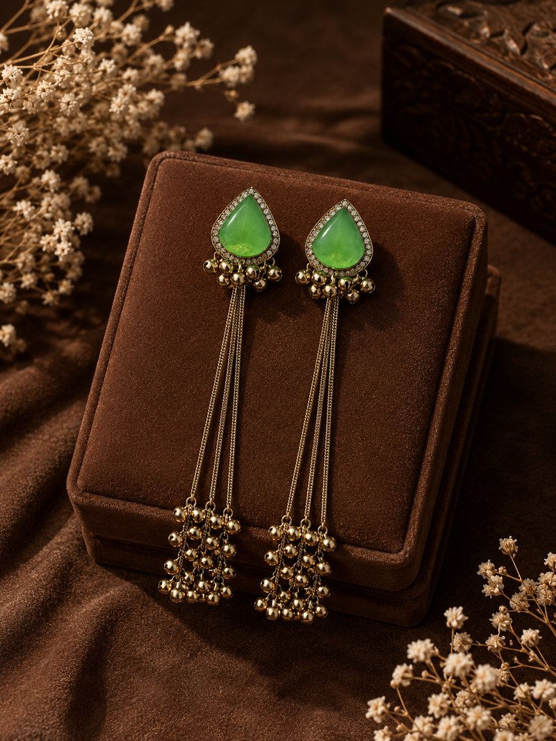 Kashmiri Noor Tassel Earrings | Earrings for Women