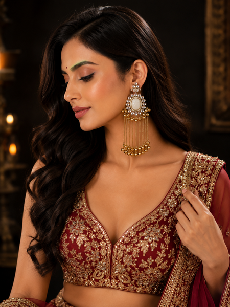 Gulmarg Heritage Tassel Earrings | Earrings for Women