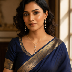 Gold Plated Crystal Vine Pendant Necklace & Drop Earrings Set for Women
