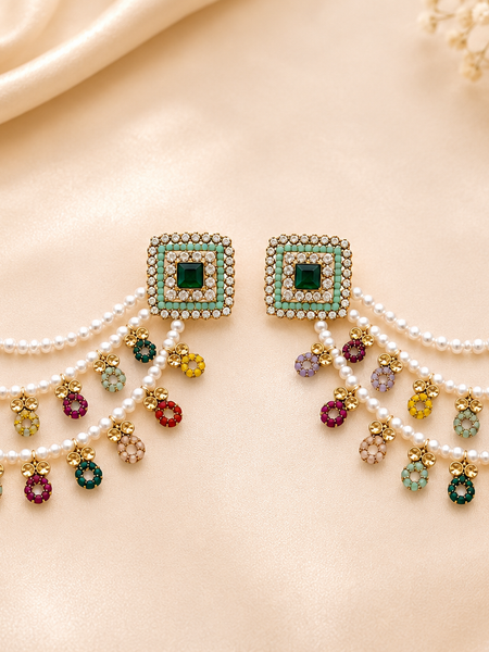 Pearl Bloom Statement Earrings | Earrings for Women