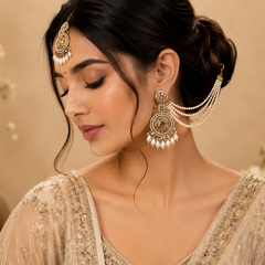 Maharani Pearl Sahara Earrings Set | Earrings for Women