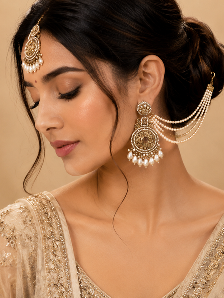 Maharani Pearl Sahara Earrings Set | Earrings for Women
