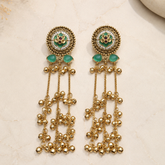 Zooni Heritage Tassel Earrings | Earrings for Women