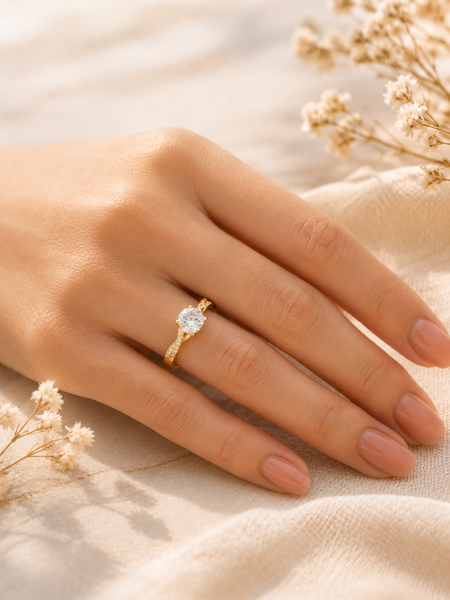 Sparkling Gold Statement Ring | Ring for Women
